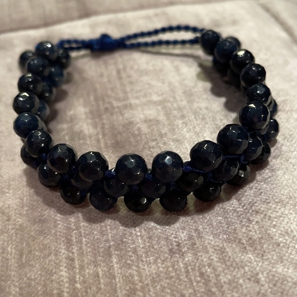 GENUINE Chalcedony Briolette Beaded Bracelet NWOTS - Picture 8 of 13